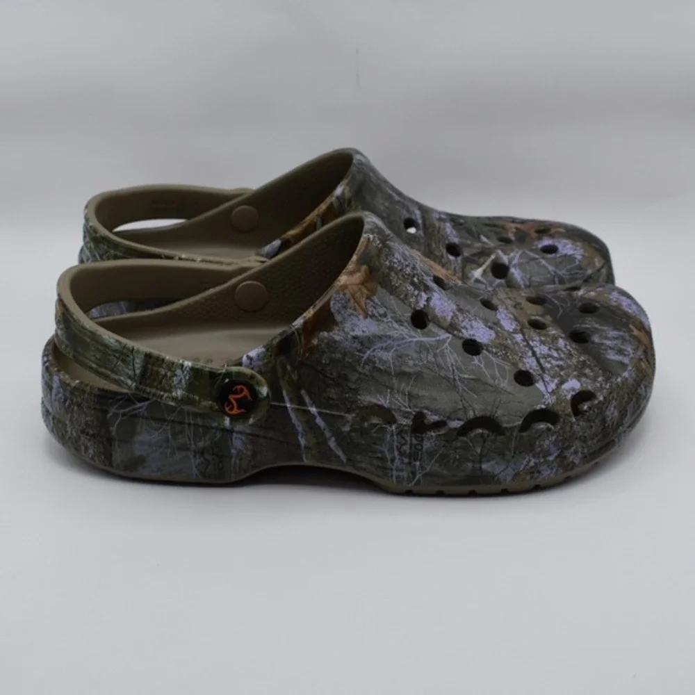 Crocs Baya Realtree APX Edge Camo Clogs Size Mens 8 / Womens‎ 10 210511-90H NWT